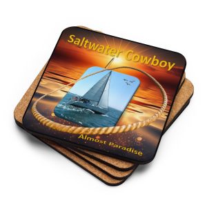 Saltwater Cowboy Album Cover Cork-Back Coaster