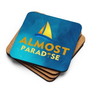 Almost Paradise Cork-Back Coaster (Water)