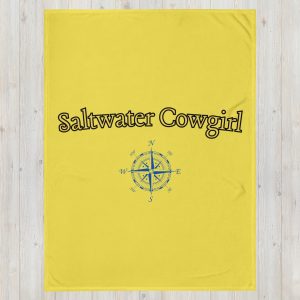 Saltwater Cowgirl Throw Blanket