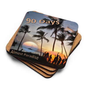 90 Days Album Cover Cork-Back Coaster