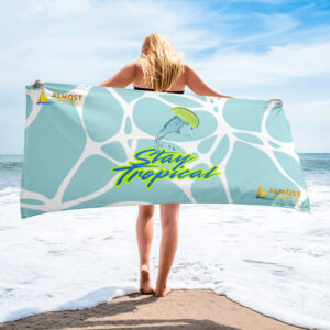 Stay Tropical Beach Towel (Blue Water)
