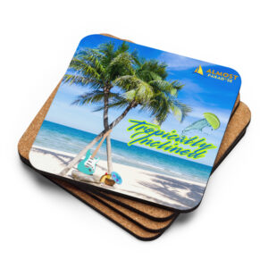 Tropically Inclined Album Cover Cork-Back Coaster