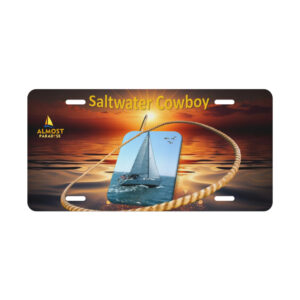 Saltwater Cowboy License Plate