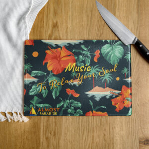 Music To Relax Your Soul Glass Cutting Board