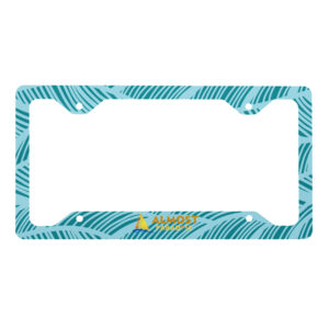 Metal License Plate Frame (Almost Paradise, Water Palm)